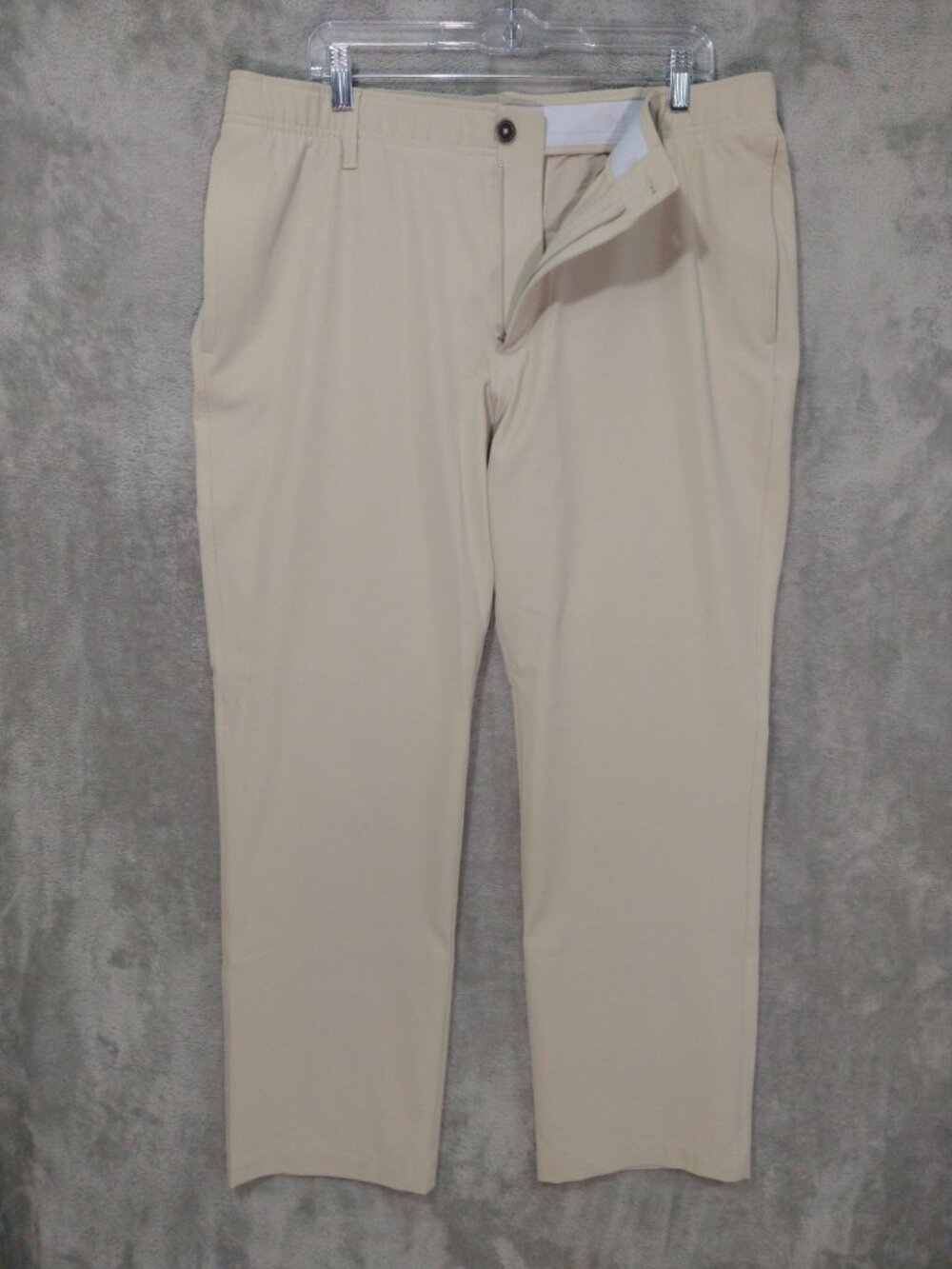 Under Armour Pants Mens 38x30 Beige UA Drive Straight Leg Golf Performance Tech